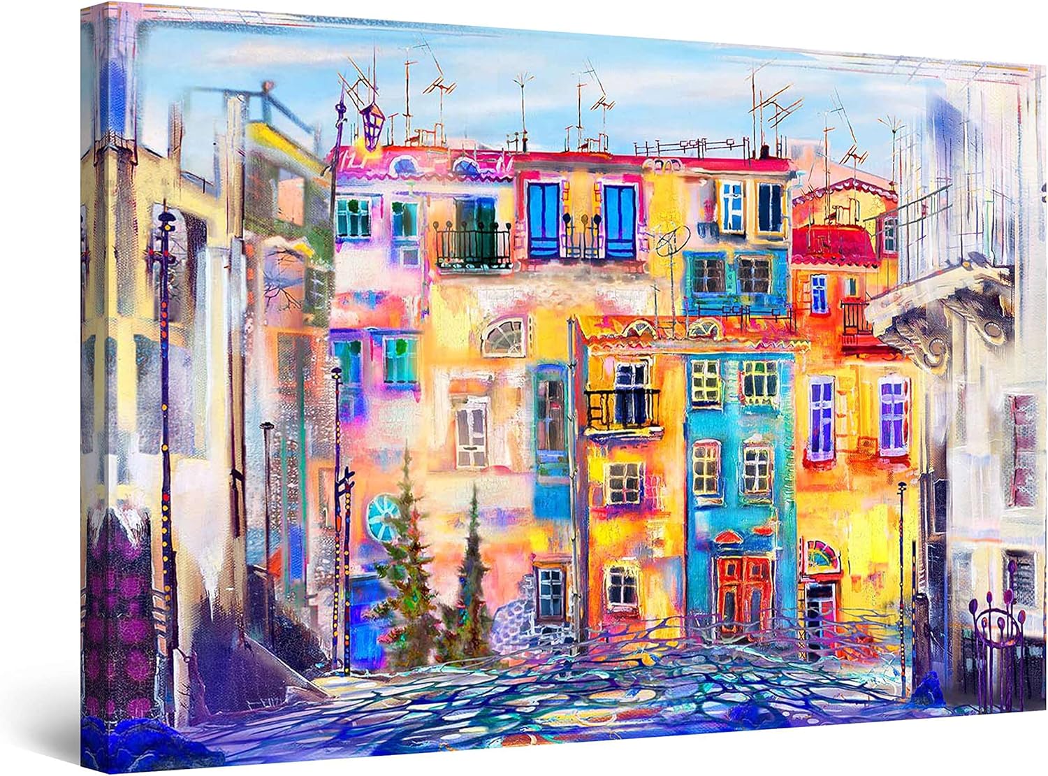 抽象アクリル画 約25cm x 25cm「福音」